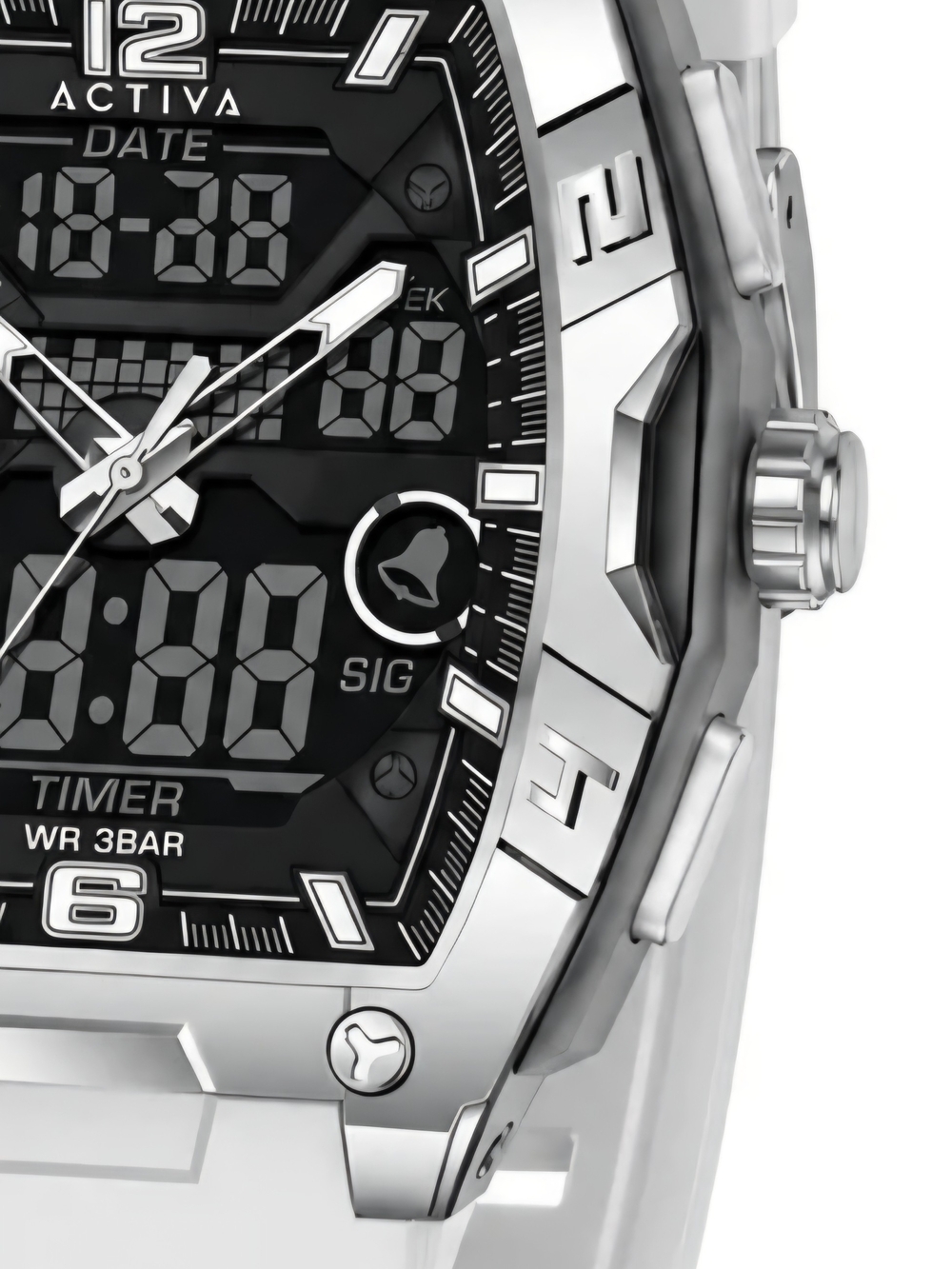 Actival Venzis X Invicta Digital Men's Watch - 50mm. White (ACW8131-001) - Picture 2 of 3